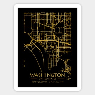 Washington DC City Map Sticker